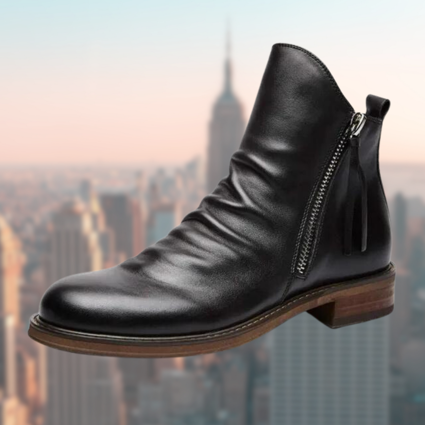 ModeGeist | Lederstiefel mit Glattem Finish