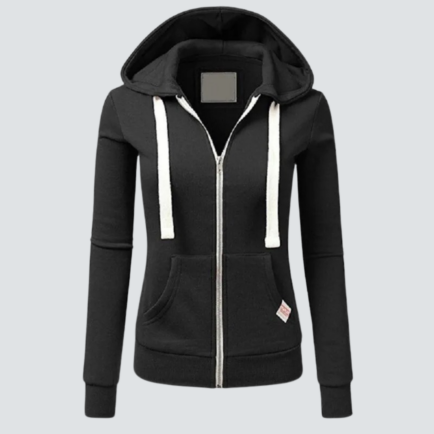 ModeGeist | Woll Kapuzenpullover mit Kordelzug und Reißverschluss