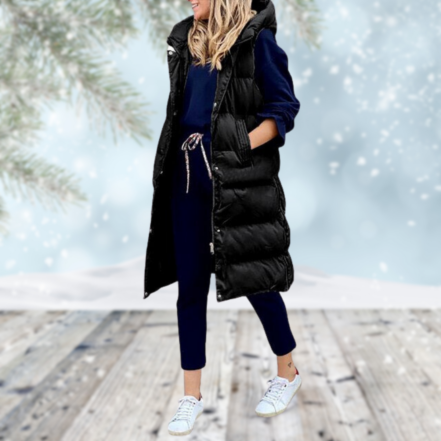Minerva Long Vest Coat