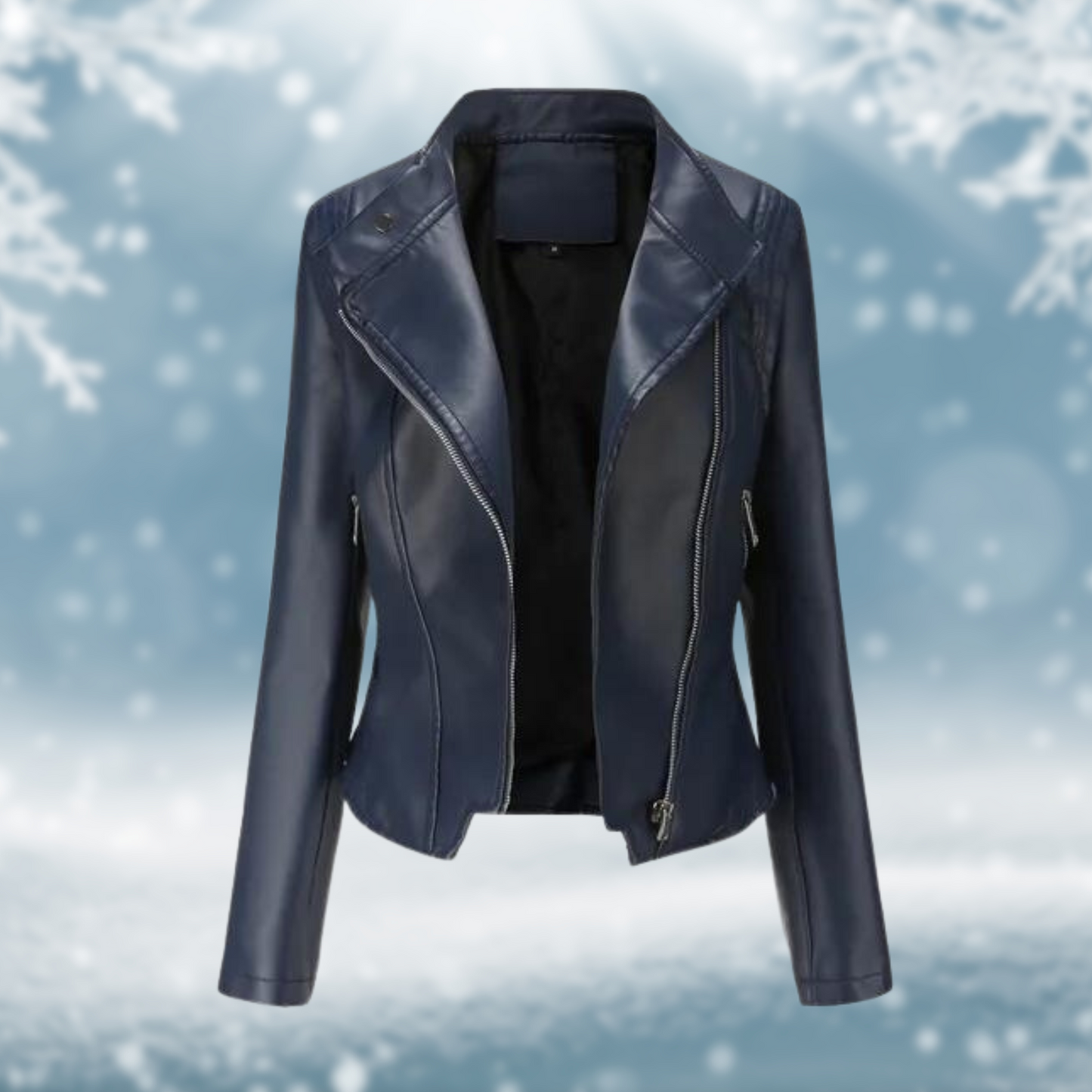 ModeGeist | Vegane Lederjacke mit Strukturmuster