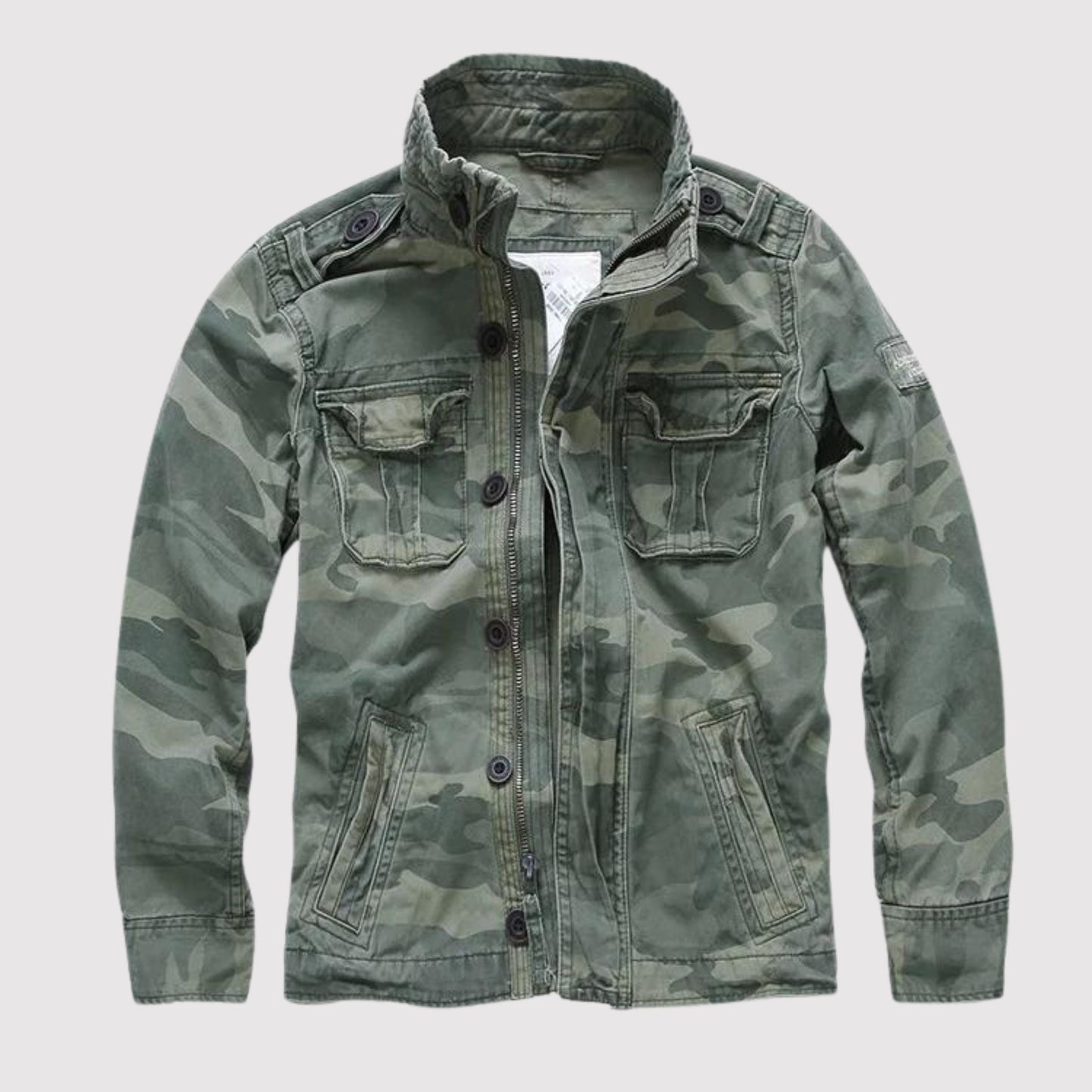 ModeGeist | Retro Jeansjacke mit Mehreren Taschen