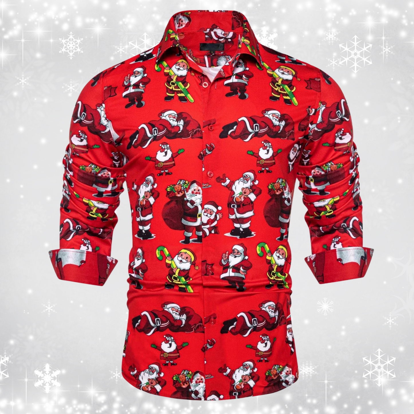 Fudus Weihnachts-Shirt mit Grafikdruck