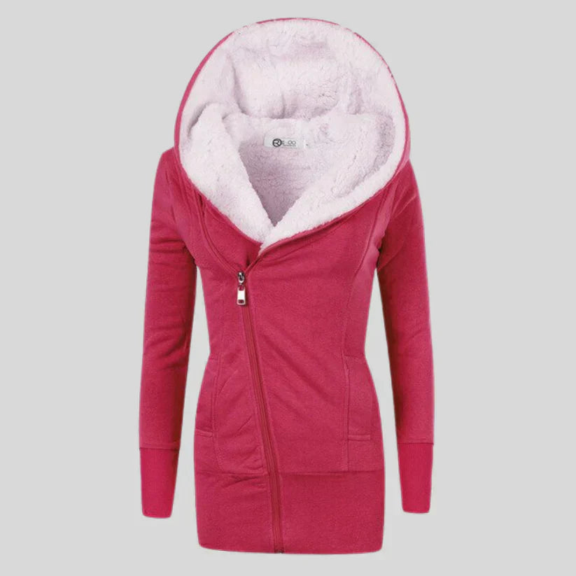 ModeGeist | Fleece-Cardigan mit Kapuze