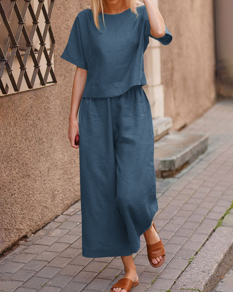 Chloé: Modernes Zweiteiler-Set mit fließendem Oberteil