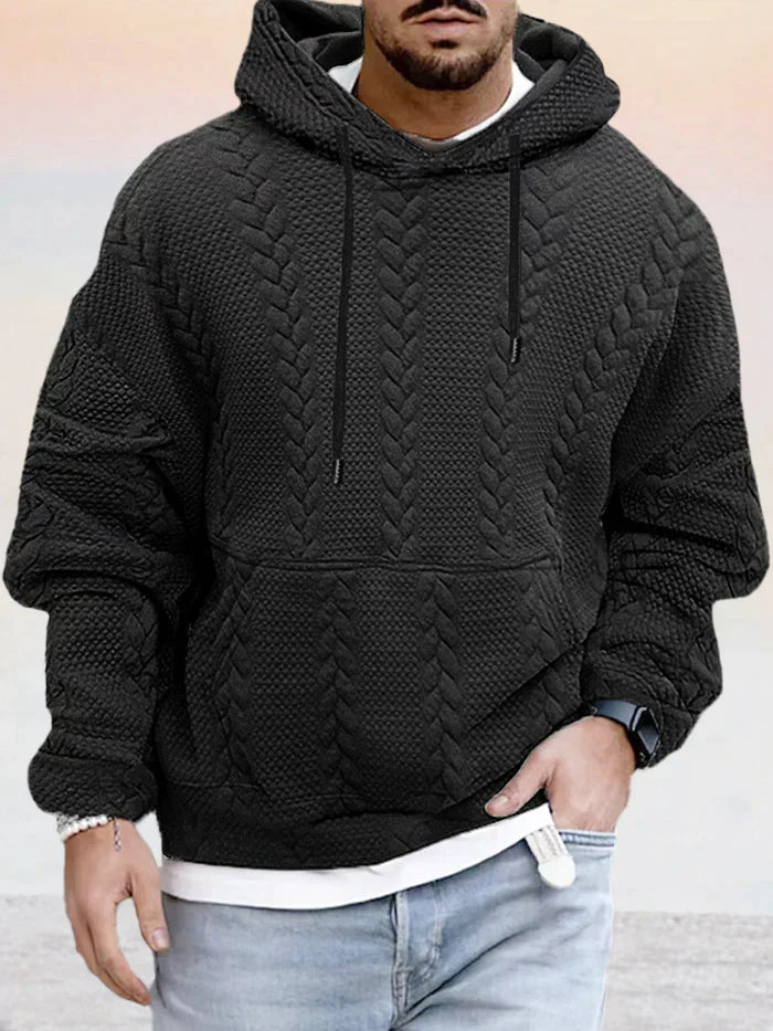 ModeGeist | Texturiert, Weit Geschnittener Kapuzenpullover
