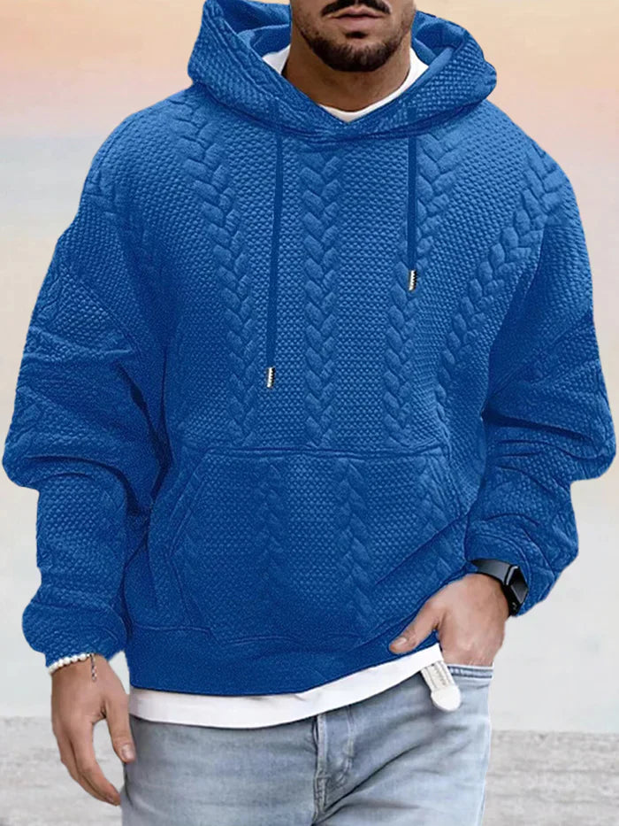 ModeGeist | Texturiert, Weit Geschnittener Kapuzenpullover