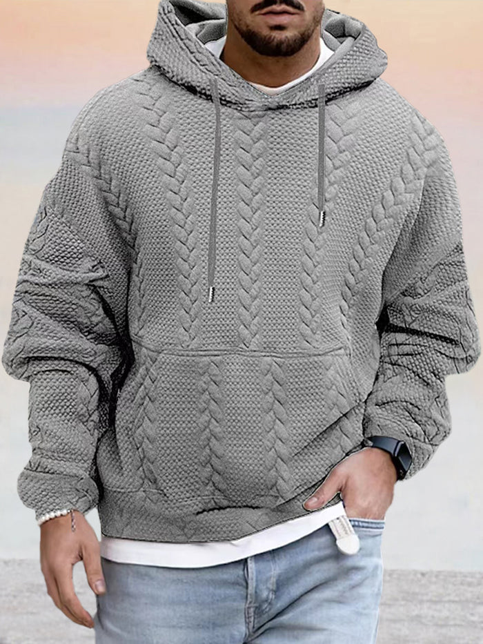 ModeGeist | Texturiert, Weit Geschnittener Kapuzenpullover