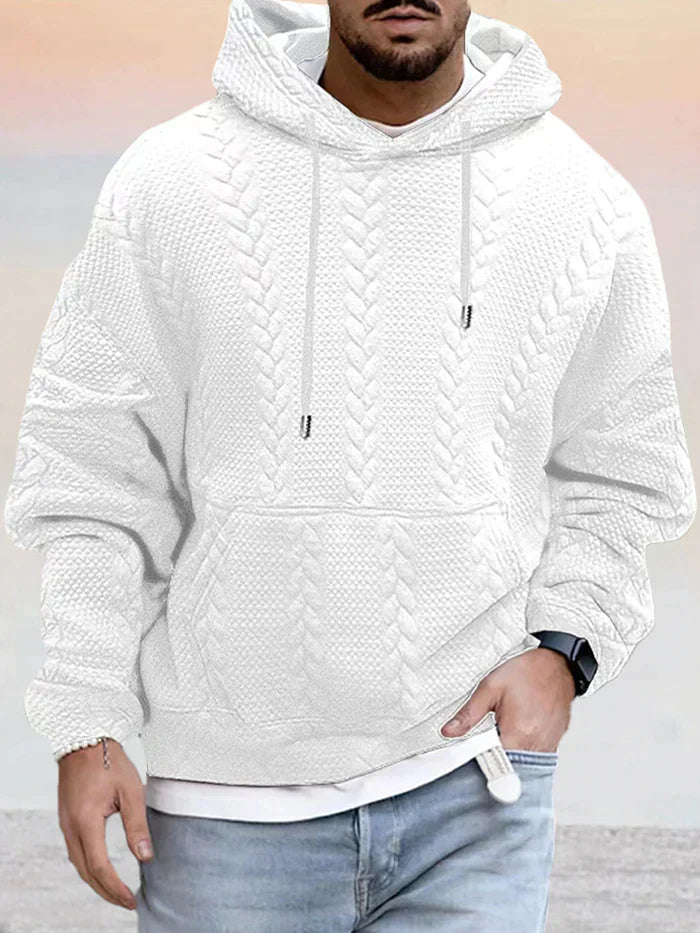 ModeGeist | Texturiert, Weit Geschnittener Kapuzenpullover