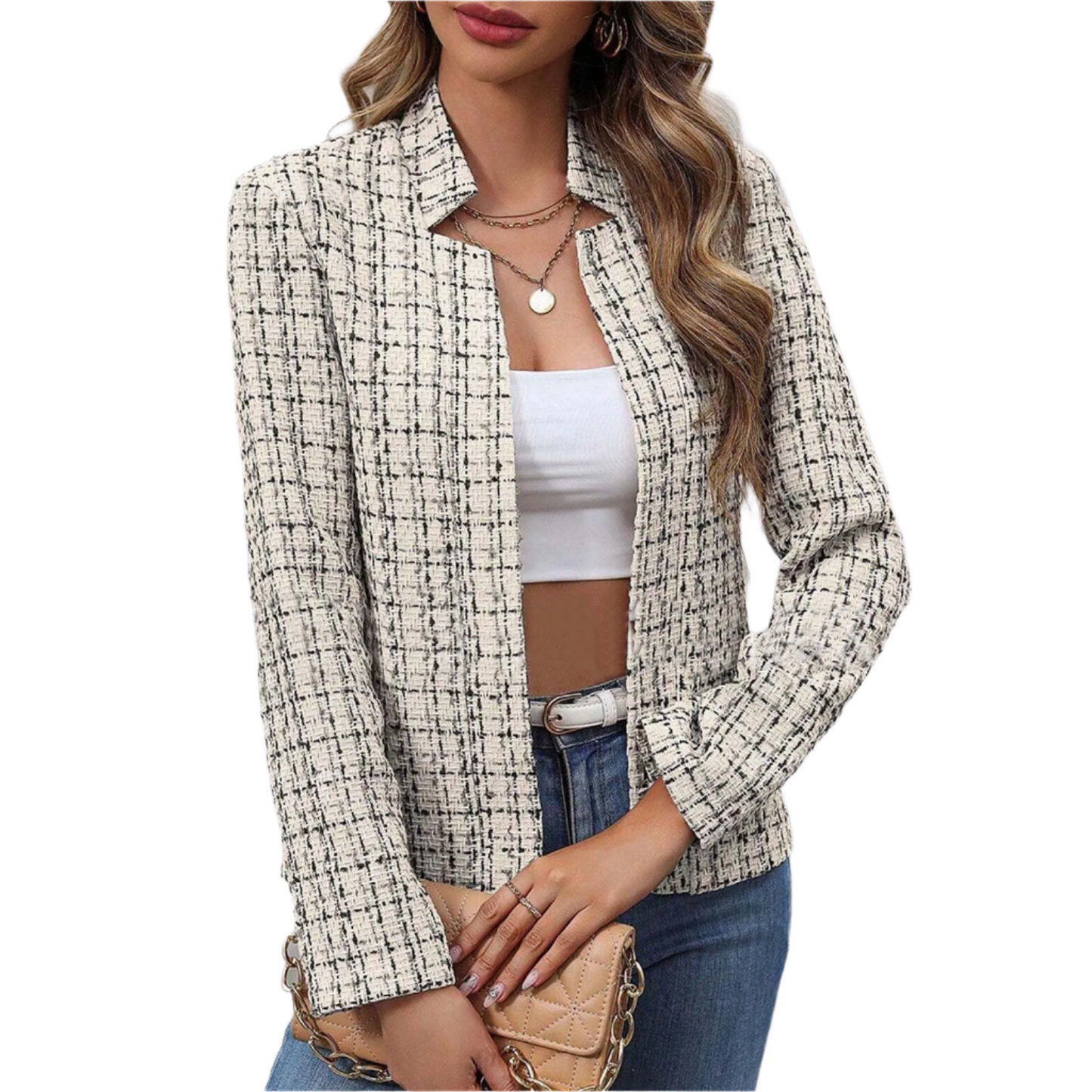 ModeGeist | Trendy Damen Blazer mit Langen Ärmeln
