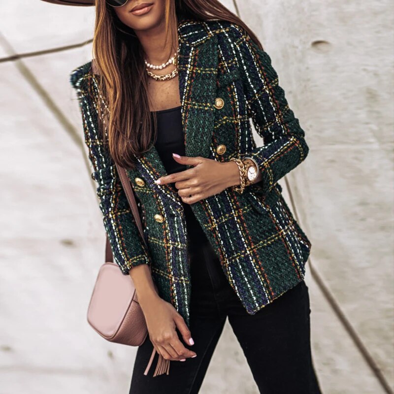 ModeGeist | Luxuriöser Karierter Blazer