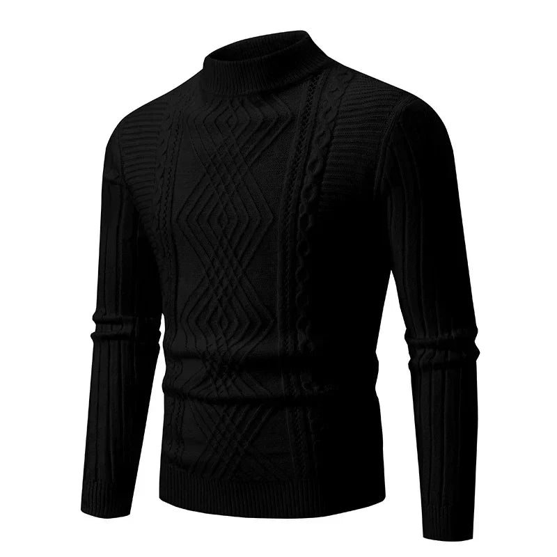 ModeGeist | Klassischer Strickpullover mit Struktur Weich und Warm Perfekt für Alltag und Fest