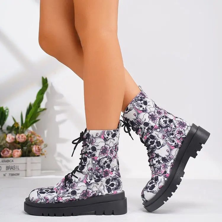 ModeGeist | Damen Freizeit Schnürstiefel