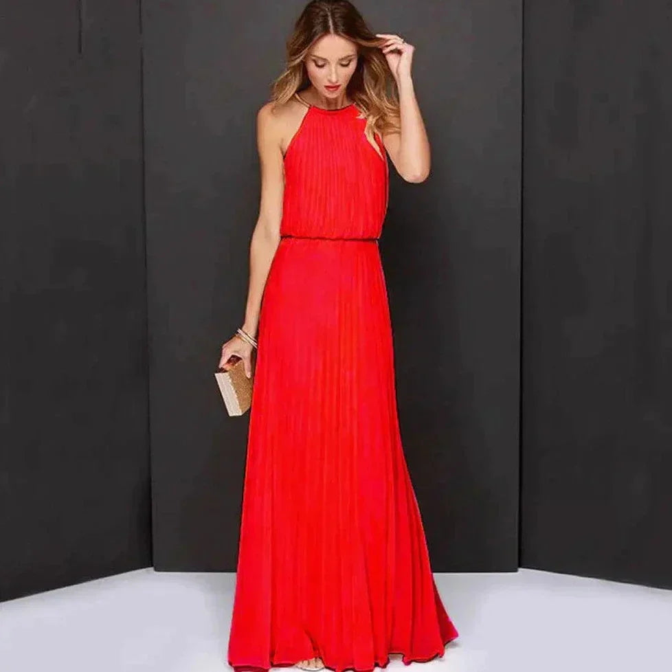 Hannah: Ärmelloses Neckholder-Kleid
