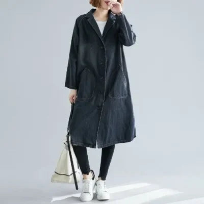 ModeGeist | Trendige Lange Jacke für Frauen
