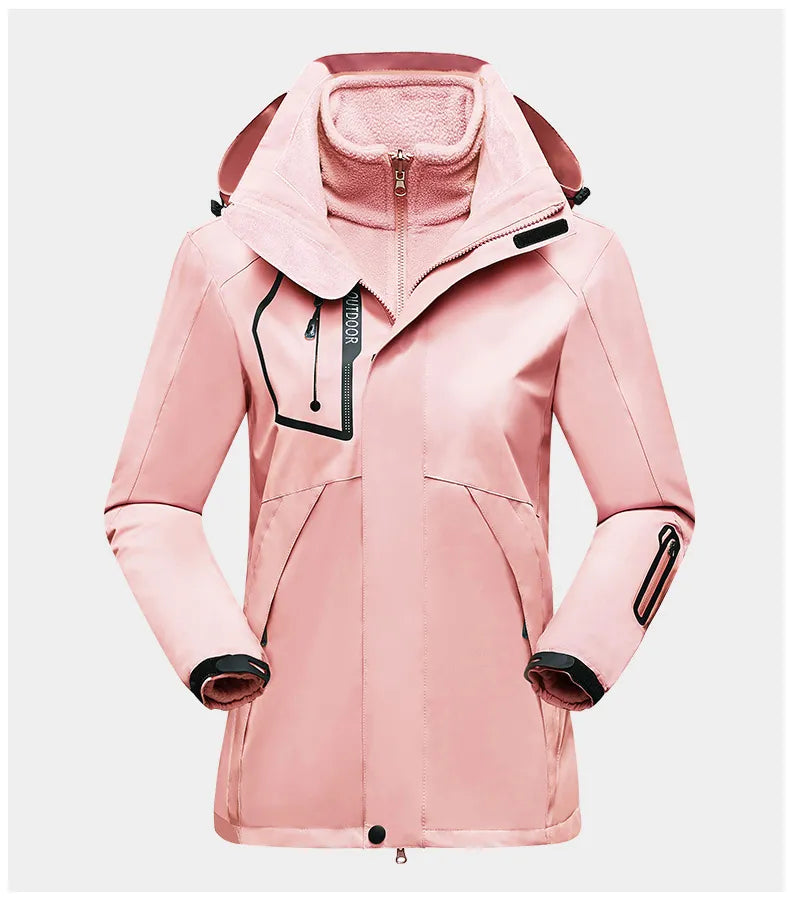 ModeGeist | 3-In-1 Outdoor Schutzjacke für Frauen