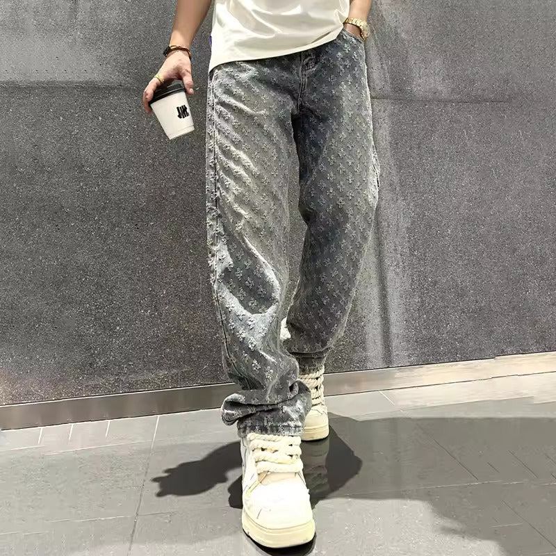 Herrenjeans aus Jacquard