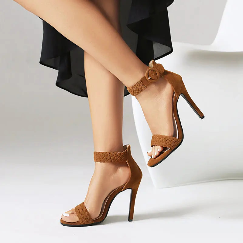 MODEGEIST Damen Sandalen Flach Riemchen Verstellbar Leicht