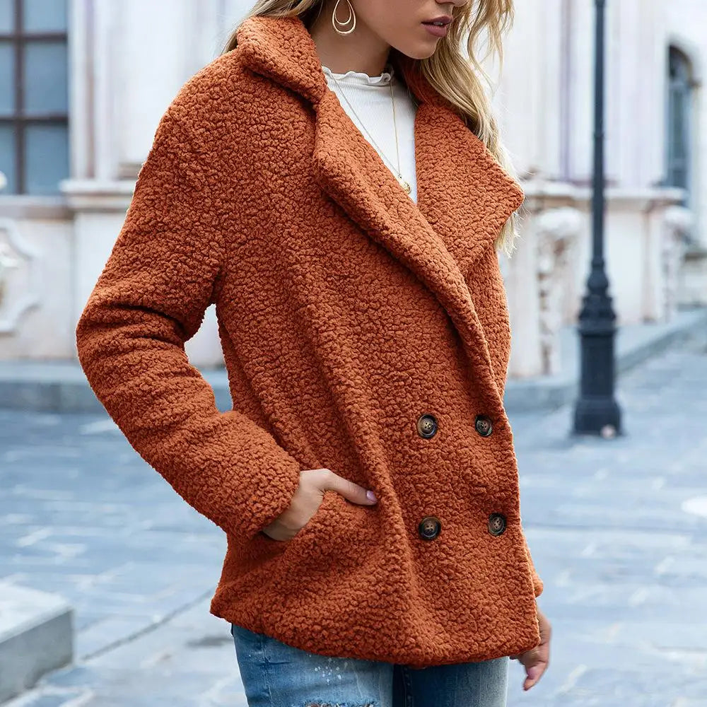Kurze, kuschelig warme Teddyjacke Nela