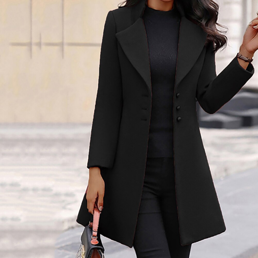 ModeGeist | Dünner Wollmantel für Damen