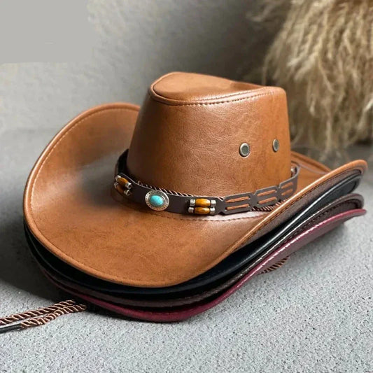 MODEGEIST Damen Cowboy-Hut Vintage Braun Western