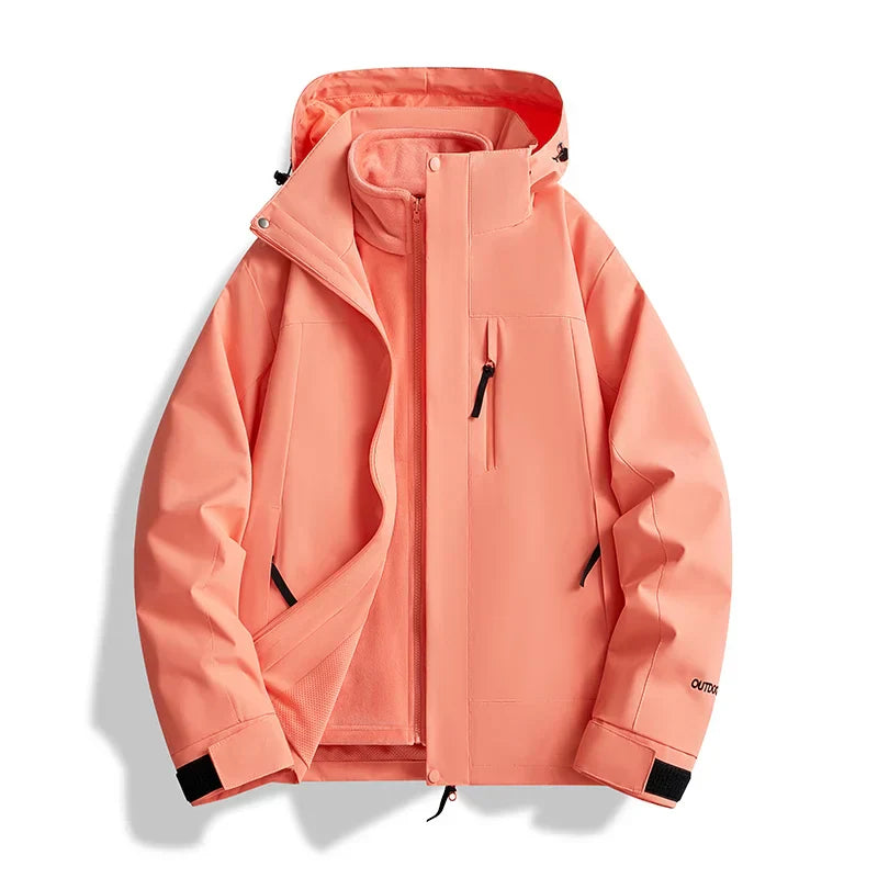 ModeGeist | und Damen Skijacke mit Kapuze