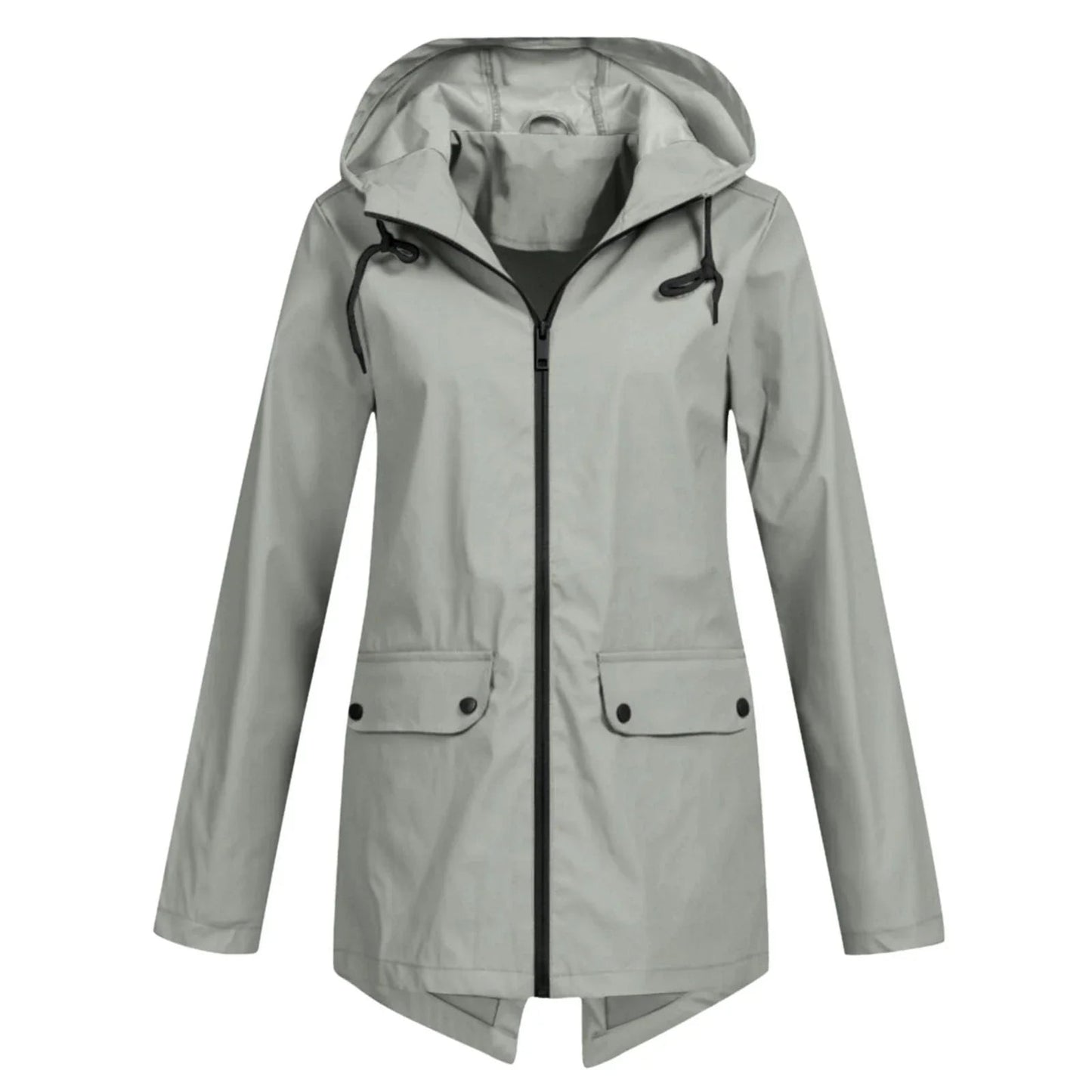 ModeGeist | Lässige Wasserdichte Damenjacke mit Kapuze und Reißverschluss Ideal für Herbst Winter