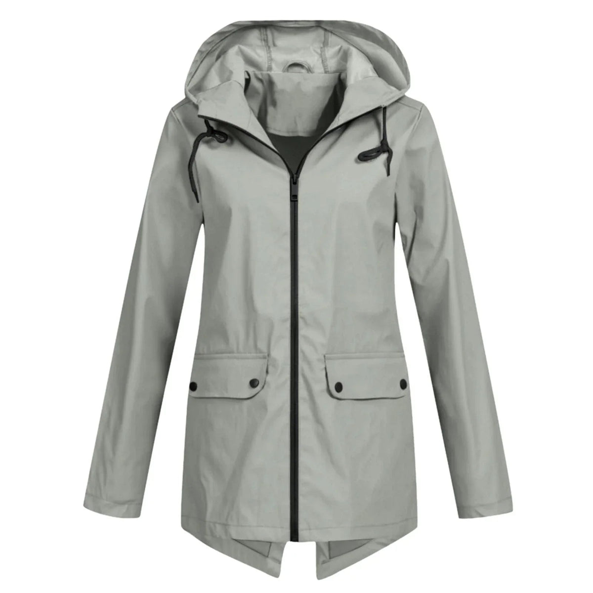 ModeGeist | Lässige Wasserdichte Damenjacke mit Kapuze und Reißverschluss Ideal für Herbst Winter