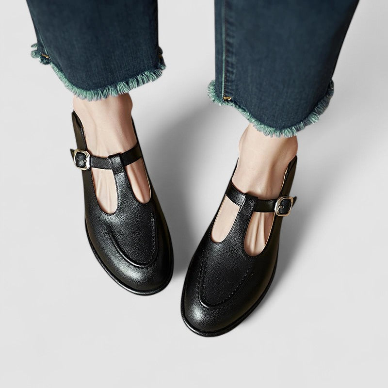 MODEGEIST Damen Pumps Niedriger Absatz Stützende Sohle Vielseitiger Stil