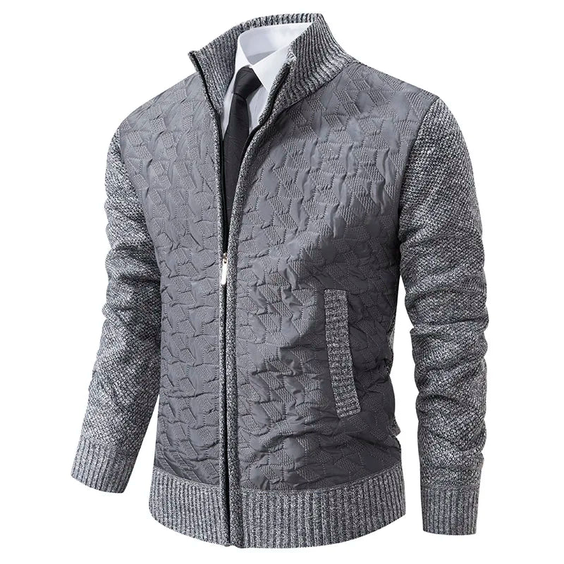 ModeGeist | Strickjacke mit Gepolsterter Front Warm und Modern Perfekt für Den Alltag