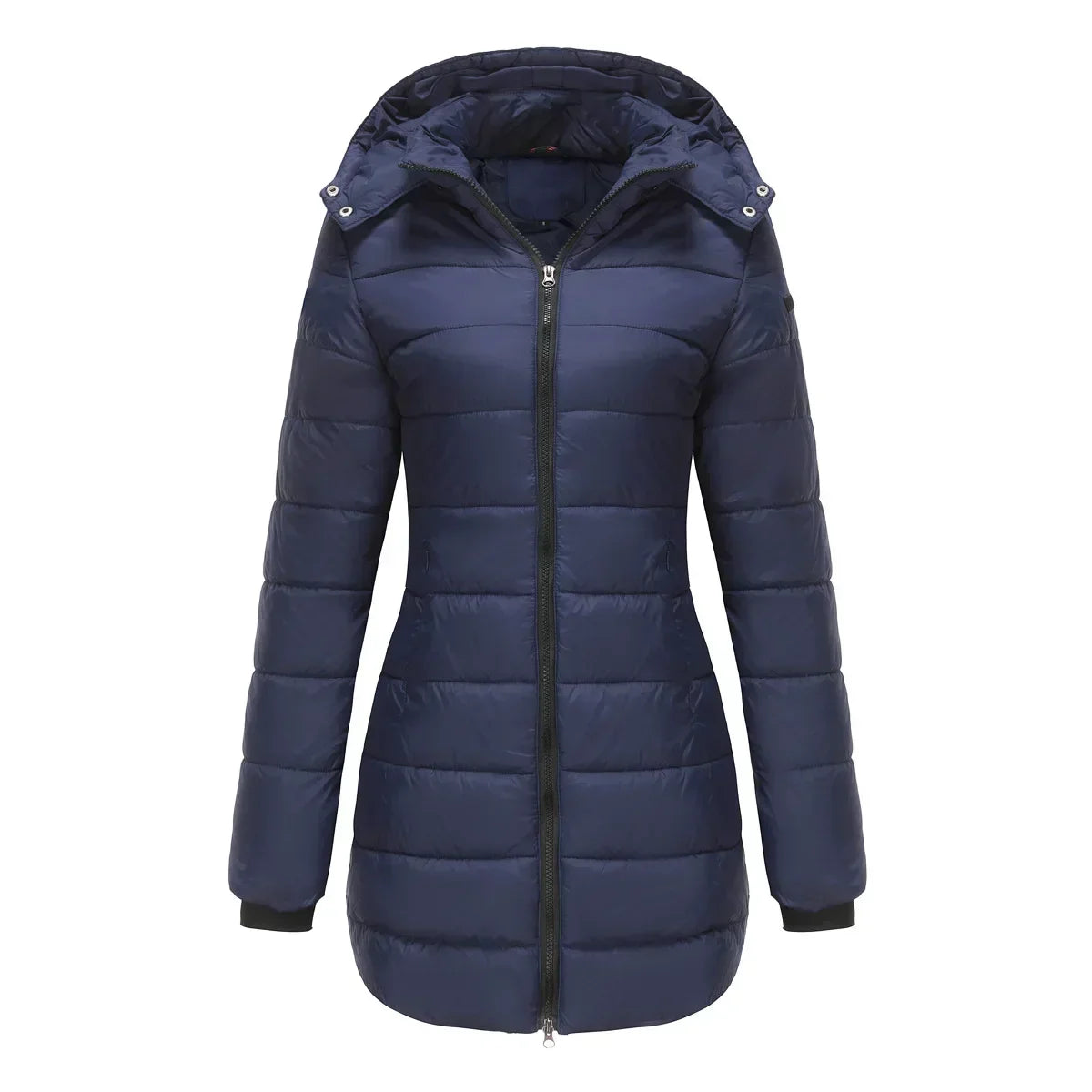 ModeGeist | Winter-Puffermantel mit Abnehmbarem Gesteppter Kapuze