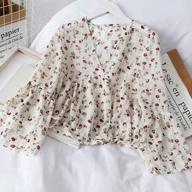 Chloé Vintage Chiffon Loose Blouse by Fudus