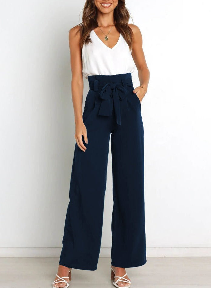 SKYLAR – Breite Hose mit Krawattenoberteil