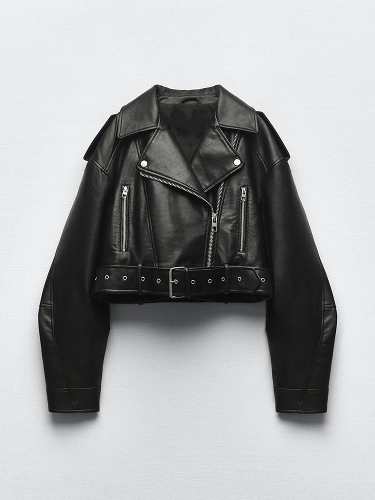 ModeGeist | Vintage-Jacke aus veganem Leder