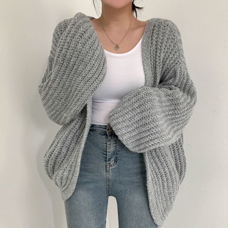 ModeGeist | Grobstrick Oversized Weste