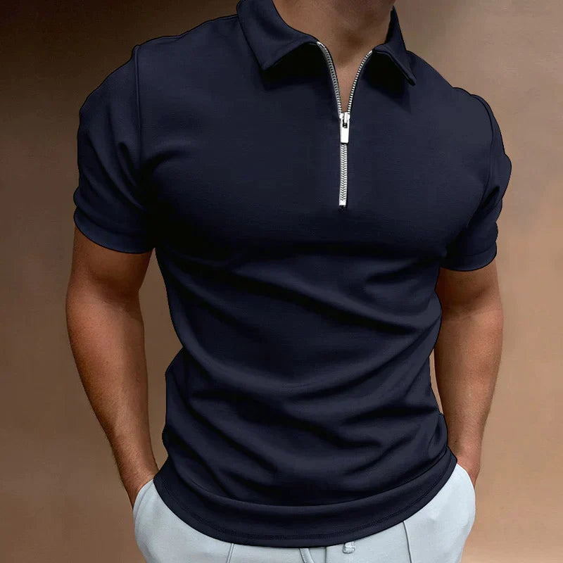 JAXON Polohemd mit Zipper
