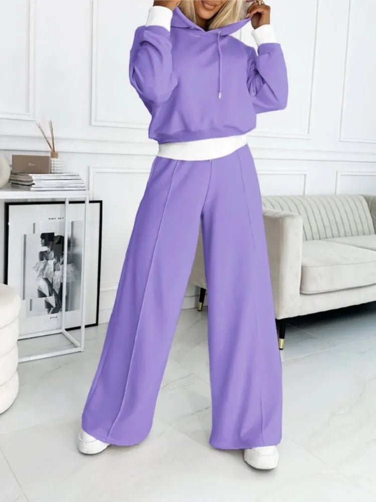 Damen Kapuzenpullover- und Hosenset Nia
