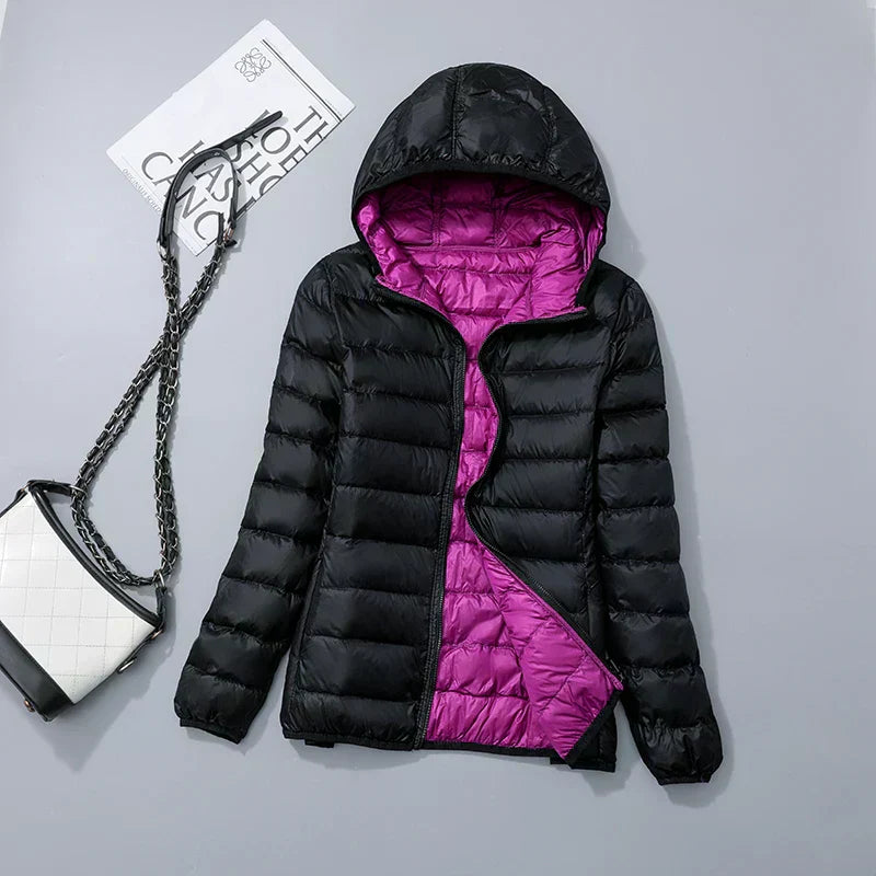 ModeGeist | Kapuzen Daunenjacke Spezielle Winter