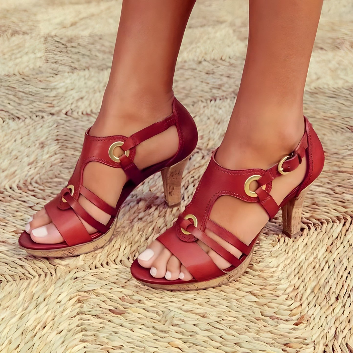 Modische Prudence Sandalen mit offener Spitze
