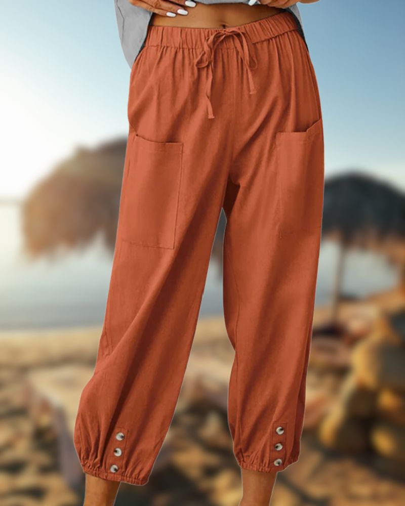 Leinenhose für Damen – lässiger Schnitt von Sara