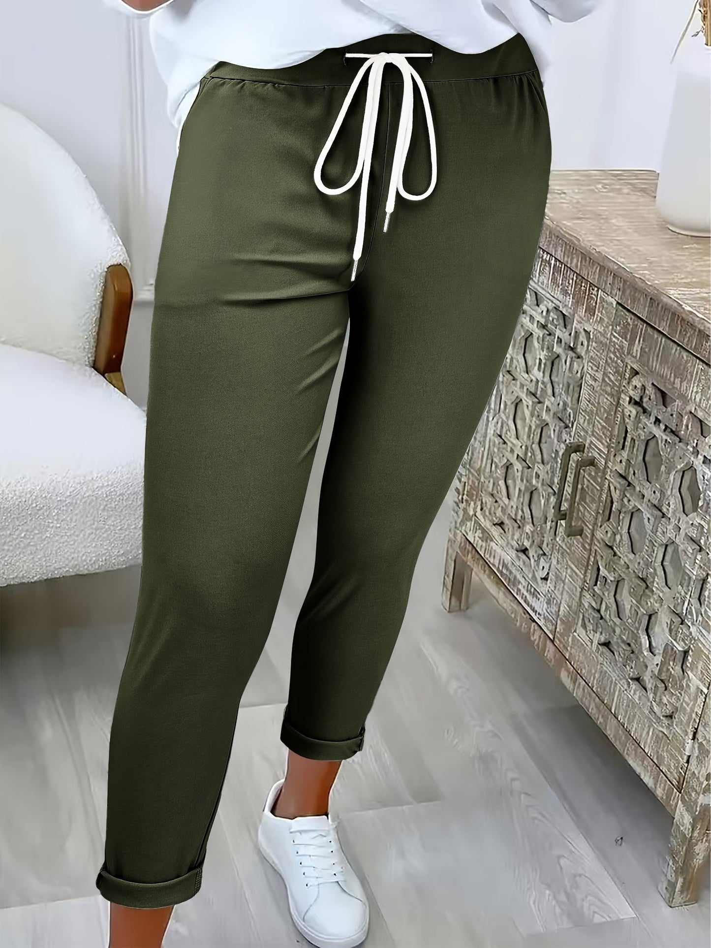 ModeGeist | Funktionale Damenhose mit Elastischem Bund