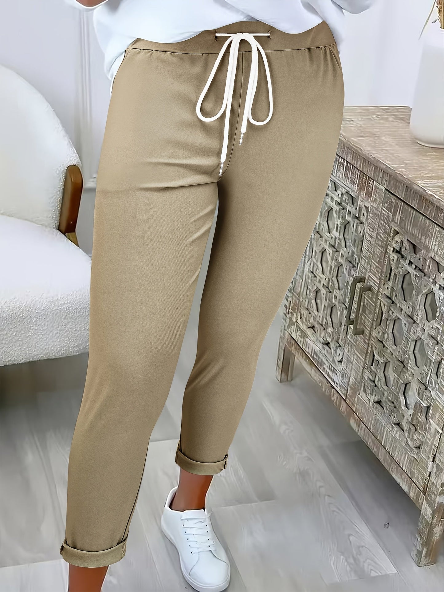 ModeGeist | Funktionale Damenhose mit Elastischem Bund