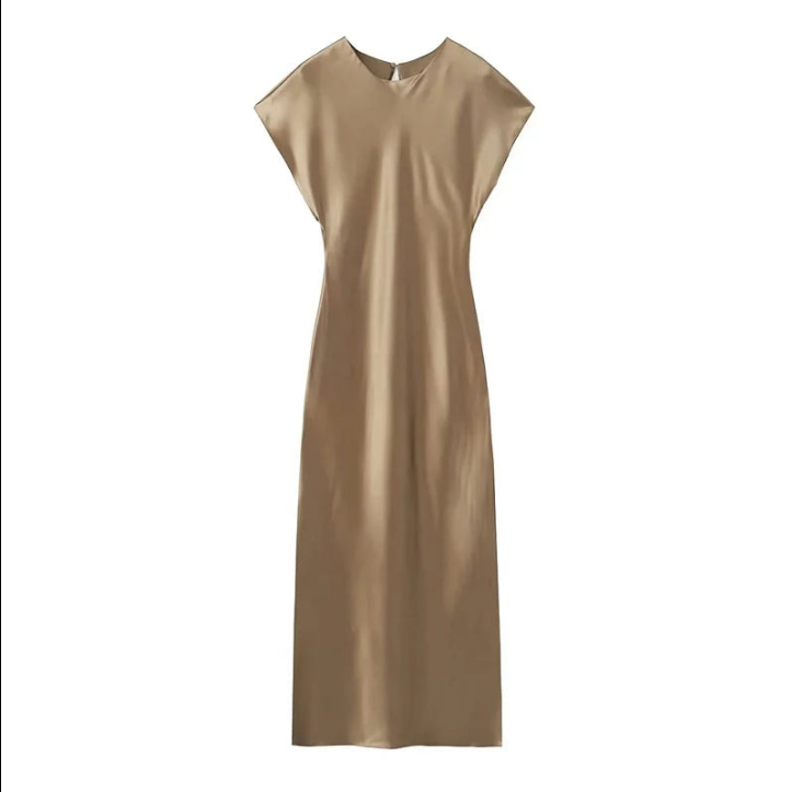 Lena® Elegantes Satin-Midi-Kleid