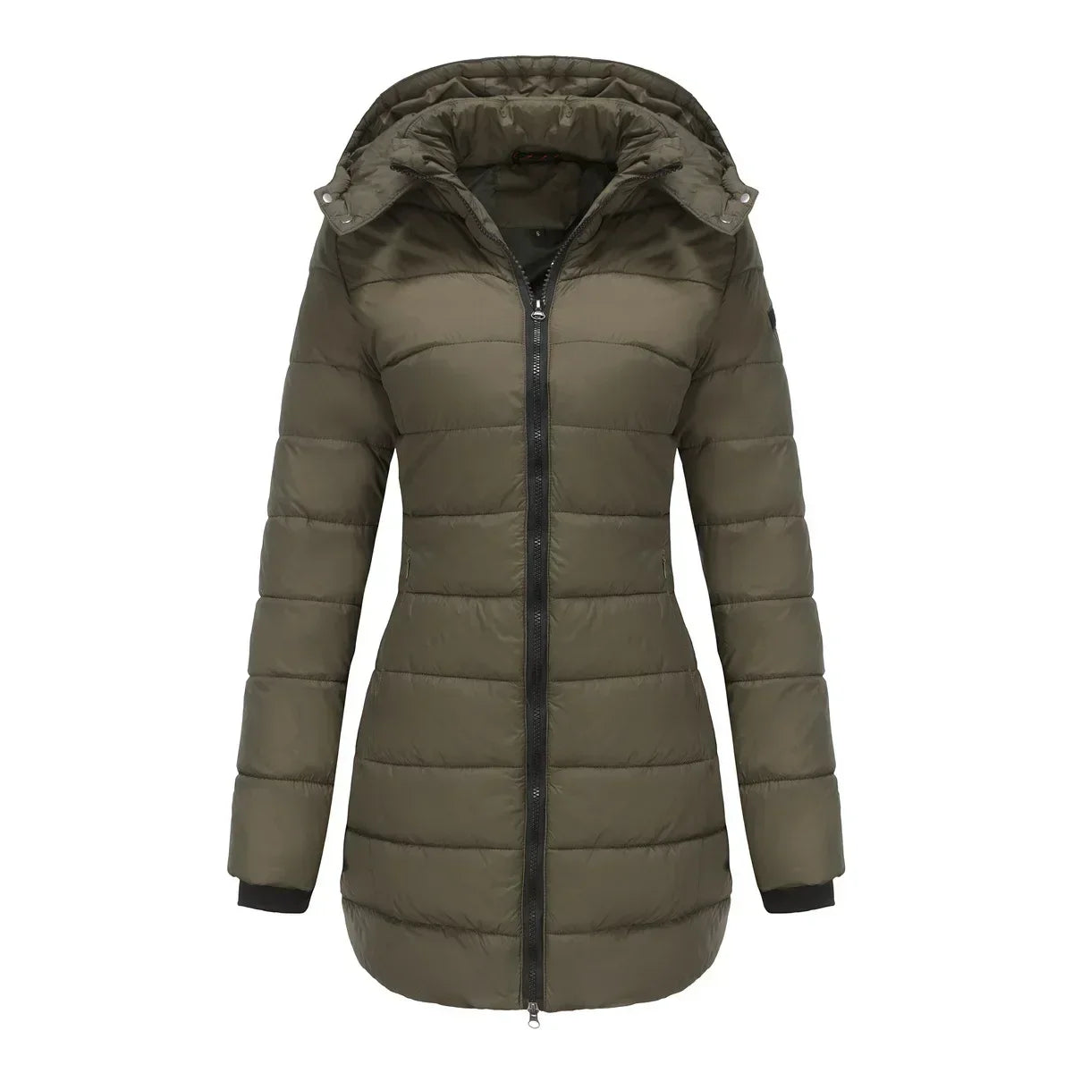 ModeGeist | Winter-Puffermantel mit Abnehmbarem Gesteppter Kapuze
