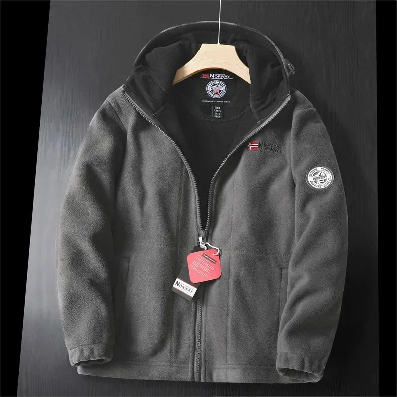 ModeGeist | Extra warme Zip Kapuzenjacke