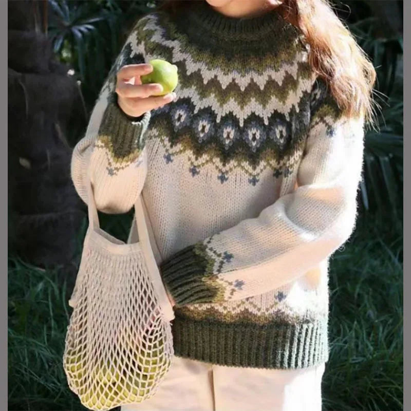 ModeGeist | Hinreißender Gemusterter Pullover