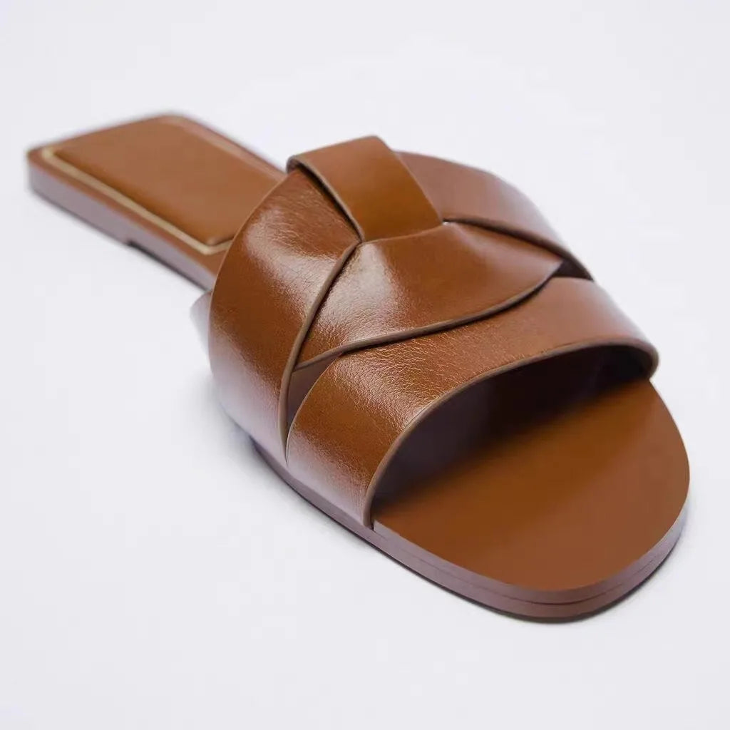MODEGEIST Damen Pantoletten Gepolstert Fußgewölbe-Stütze Slip-On