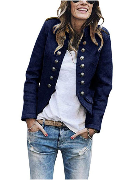 Moderner Avelena Blazer mit Ärmeln und trendigen Knöpfen für eine schlanke Silhouette