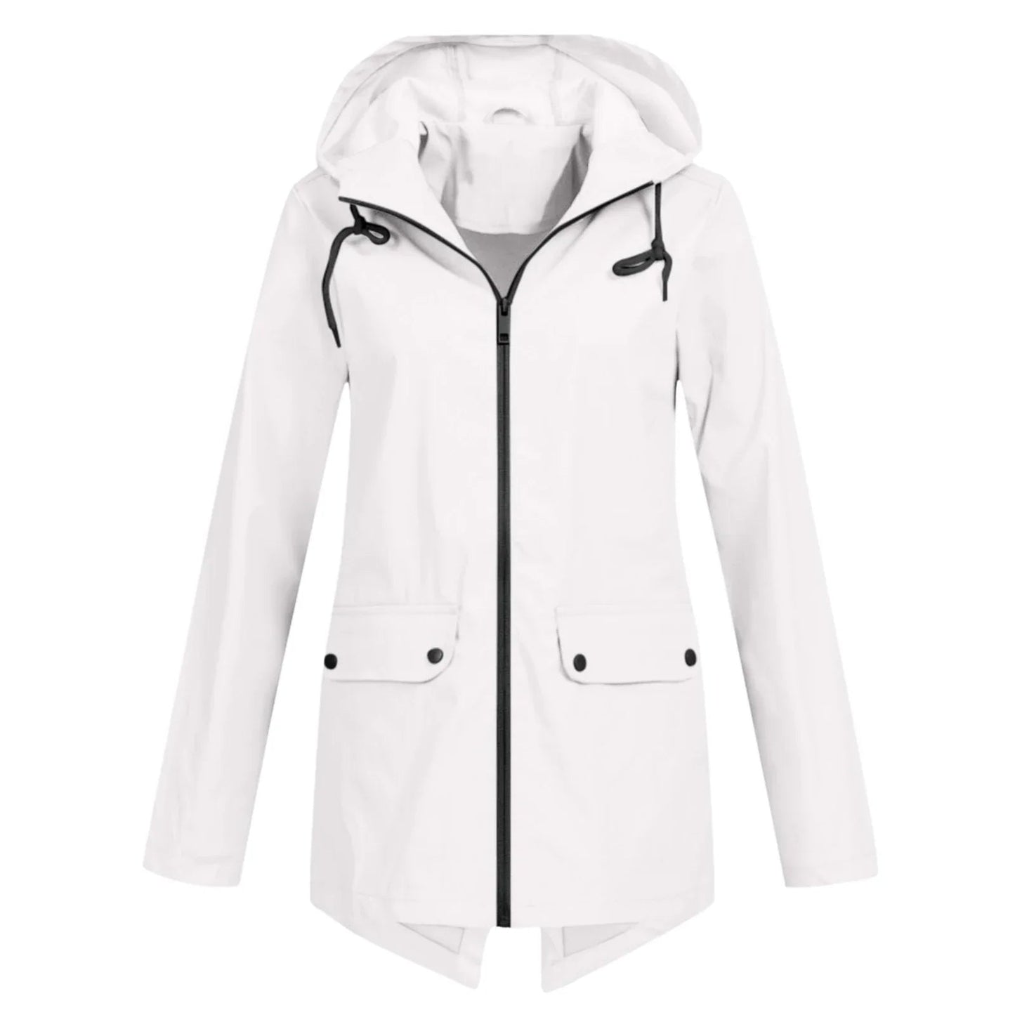 ModeGeist | Lässige Wasserdichte Damenjacke mit Kapuze und Reißverschluss Ideal für Herbst Winter