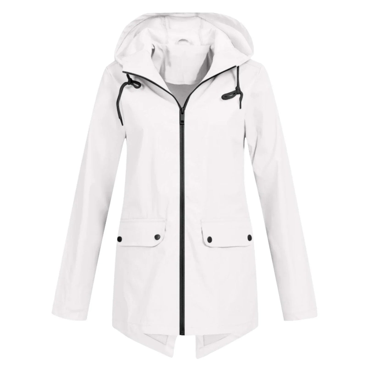 ModeGeist | Lässige Wasserdichte Damenjacke mit Kapuze und Reißverschluss Ideal für Herbst Winter