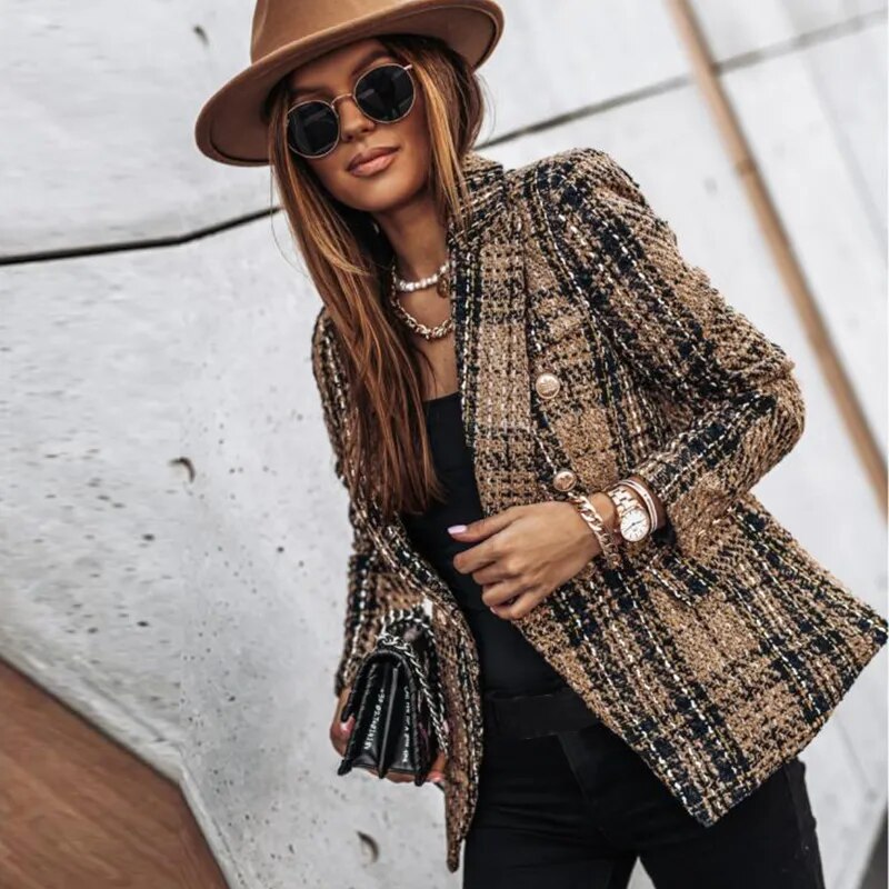 ModeGeist | Luxuriöser Karierter Blazer